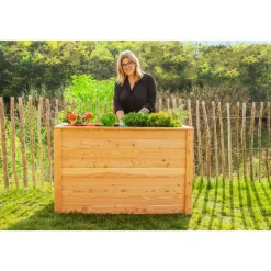 Westmann Hochbeet Klassik 130 130 x 65 x 84 cm Natur