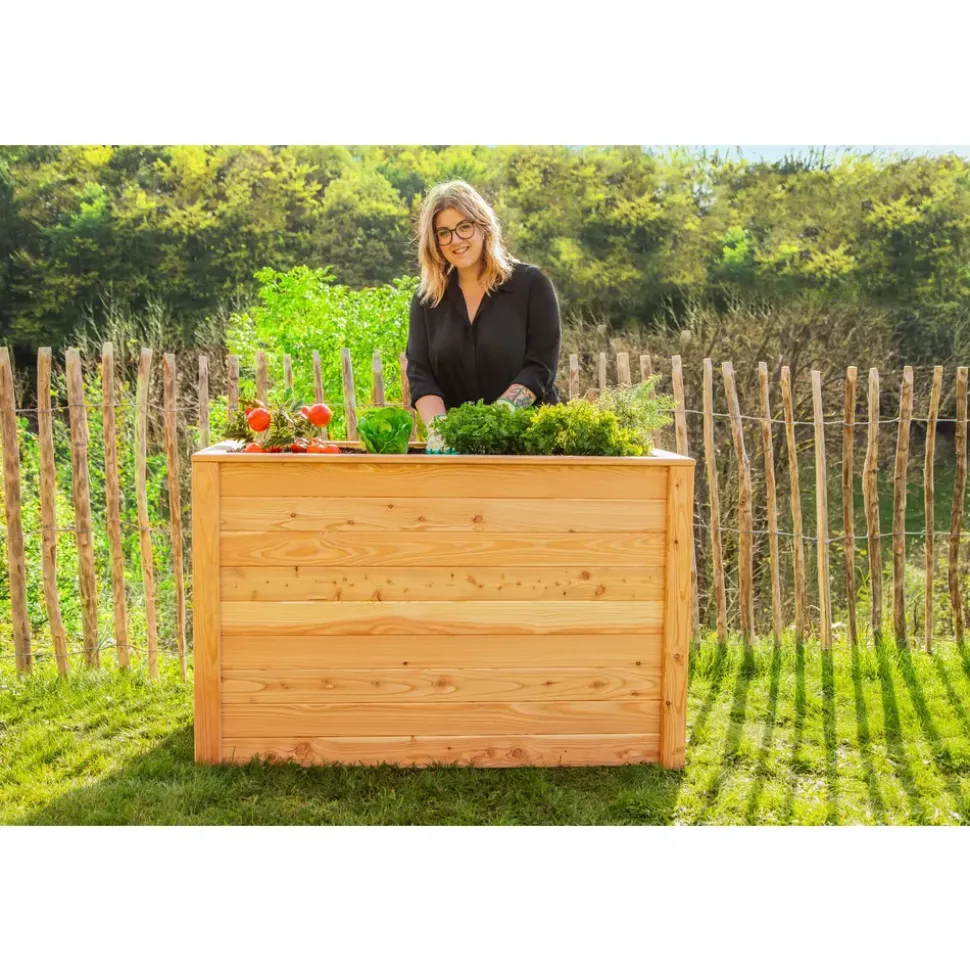 Westmann Hochbeet Klassik 130 130 x 65 x 84 cm Natur