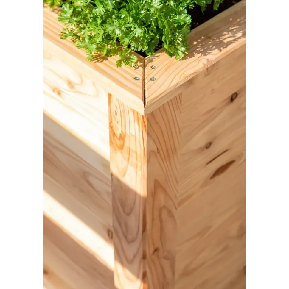 Westmann Hochbeet Klassik 130 130 x 65 x 84 cm Natur