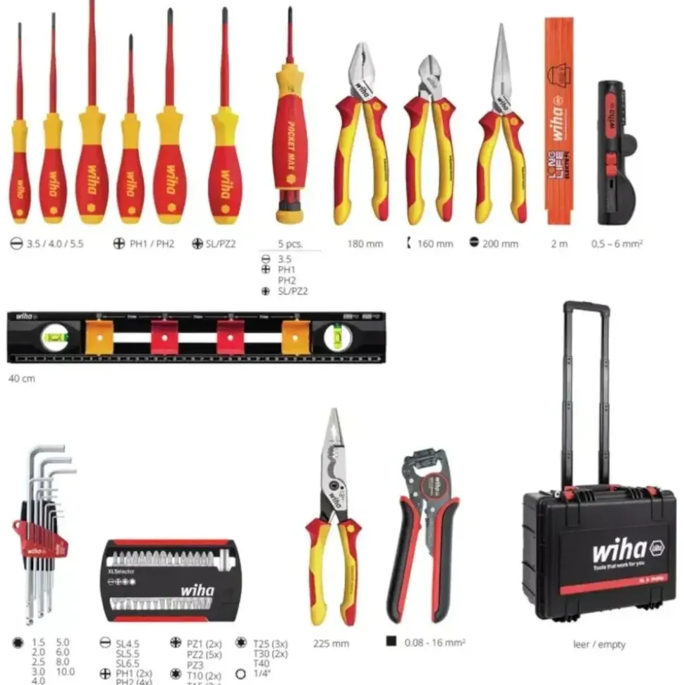 Wiha Werkzeugkoffer Elektriker Competence XXL II 115-tlg. schwarz