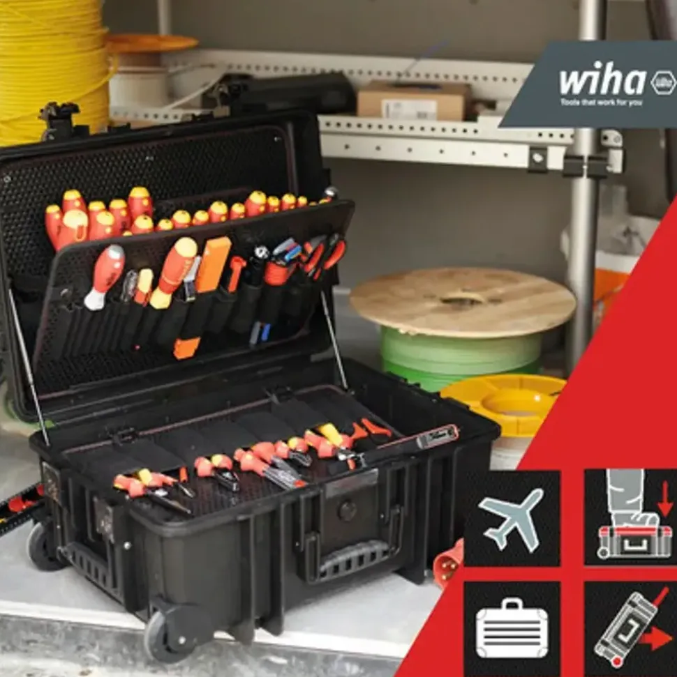 Wiha Werkzeugkoffer Elektriker Competence XXL II 115-tlg. schwarz