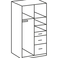 WIMEX Drehtürenschrank Click