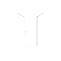 WIMEX Drehtürenschrank Multiraumkonzept 95 x 185 x 95 cm Holzoptik