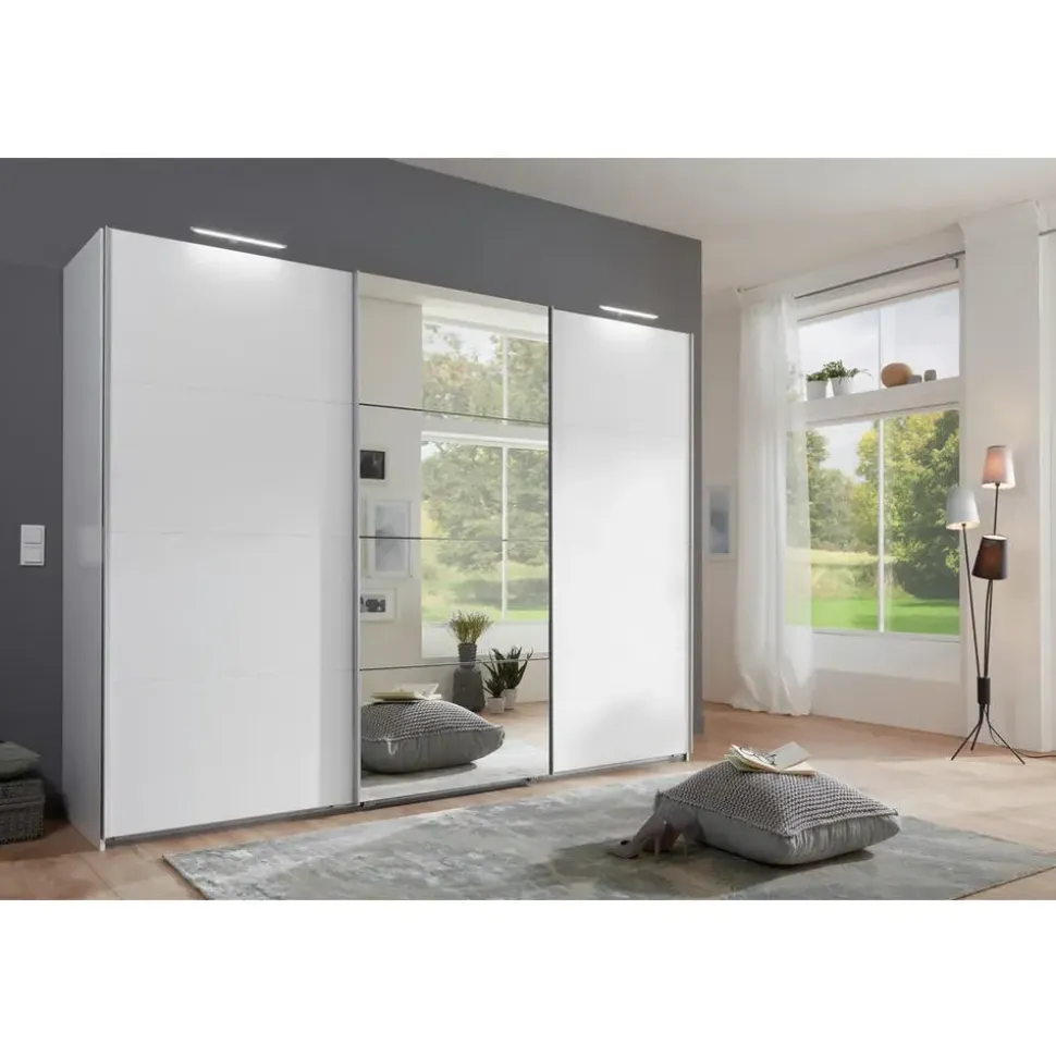 WIMEX Schwebetürenschrank Ernie 270 x 210 x 65 cm Weiß