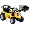 Wisam® Elektroauto für Kinder Baggerlader Traktor Schlepper gelb (ZP1005)