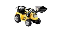 Wisam® Elektroauto für Kinder Baggerlader Traktor Schlepper gelb (ZP1005)