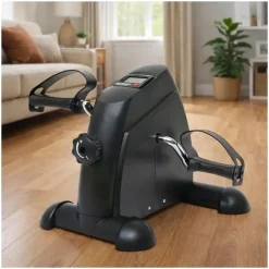 Wisam® Mini Heimtrainer LCD Arm Bein Trainer Pedalgerät schwarz