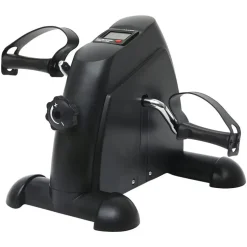 Wisam® Mini Heimtrainer LCD Arm Bein Trainer Pedalgerät schwarz