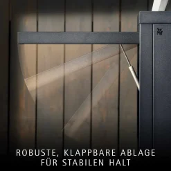 WMF Rollwagen H89/B59,7/T70 cm Stahl Schwarz