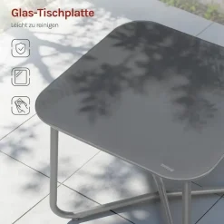 Woltu Gartenlounge-Set 3-tlg. Grau