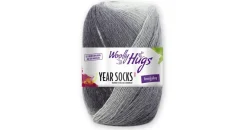 Woolly Hugs Sockenwolle Year Socks Grau 100 g