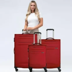 Worldpack Chicago Koffer-Set 3-tlg. rot