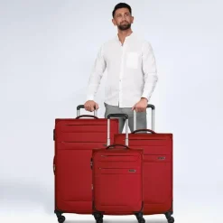 Worldpack Chicago Koffer-Set 3-tlg. rot