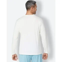 wäschepur Schlafanzug-Shirt Langarm Beige 56/58