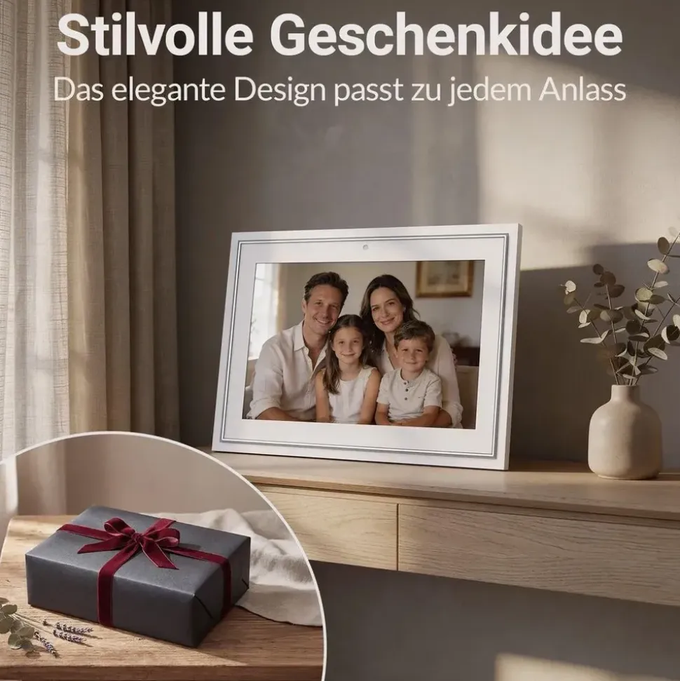 Xoro CPF 10 E1 – Smarter Familien-Planer Digitaler Kalender Aufgaben Essensplanung | 1280x800 Display 16GB Speicher Familien-Organizer