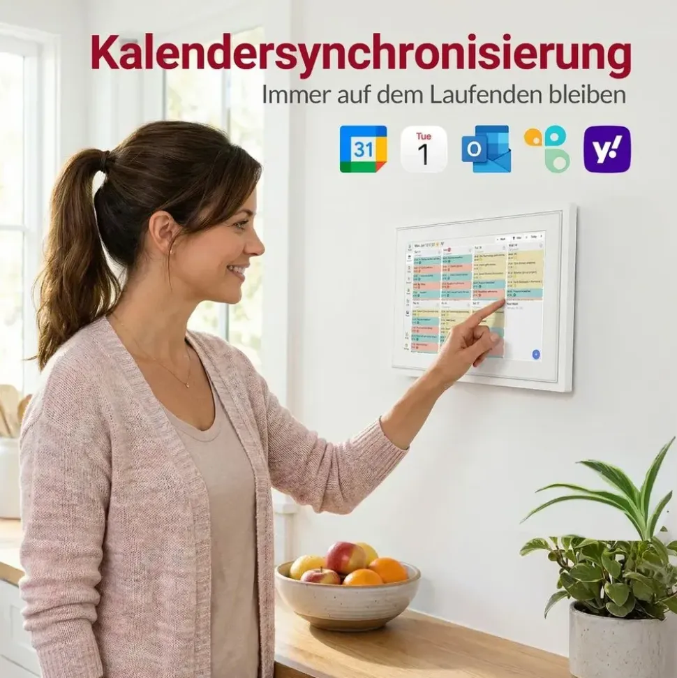 Xoro CPF 10 E1 – Smarter Familien-Planer Digitaler Kalender Aufgaben Essensplanung | 1280x800 Display 16GB Speicher Familien-Organizer