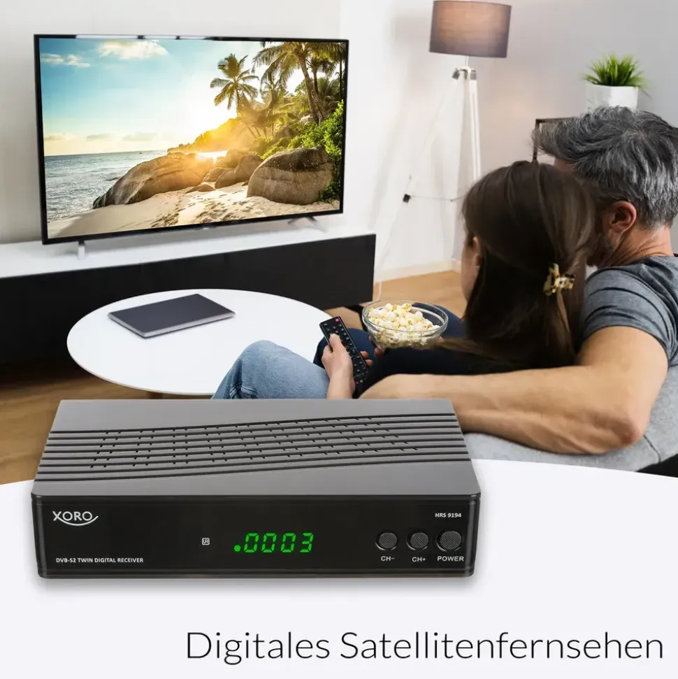 Xoro HRS 9194 HD Satellitenreceiver (Twin-Tuner DVB-S2,