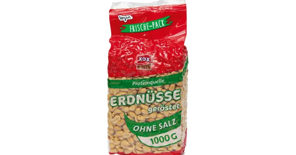 XOX Erdnüsse ungesalzen 1kg