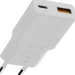 Xtorm Go2 SlimLine Wand-Ladegerät 33W 1x USB-C/ 1x USB-A weiß