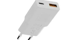 Xtorm Go2 SlimLine Wand-Ladegerät 33W 1x USB-C/ 1x USB-A weiß