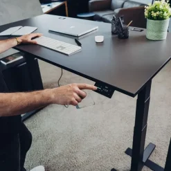 Yaasa Schreibtisch Desk Expert 200 x 80 cm Dunkelgrau/Schwarz