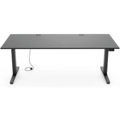 Yaasa Schreibtisch Desk Expert 200 x 80 cm Dunkelgrau/Schwarz