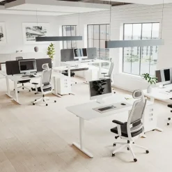 Yaasa Schreibtisch Desk Pro 140 x 80 cm Weiß/Weiß