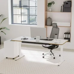 Yaasa Schreibtisch Desk Pro 160 x 80 cm Multiplex Weiß/Weiß