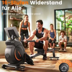 YoSuDa Rudergerät Schwarz