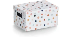 Zeller Aufbewahrungsbox Dots 18 x 25 x 13 cm 18-tlg. bunt
