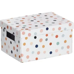 Zeller Aufbewahrungsbox Dots 18 x 25 x 13 cm 18-tlg. bunt