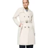 Zero Trenchcoat mit Gürtel und seitlichen Eingrifftaschen, beige 44