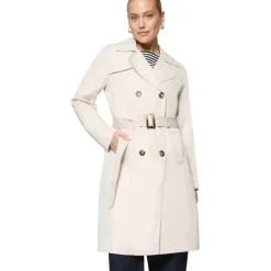 Zero Trenchcoat mit Gürtel und seitlichen Eingrifftaschen, beige 44